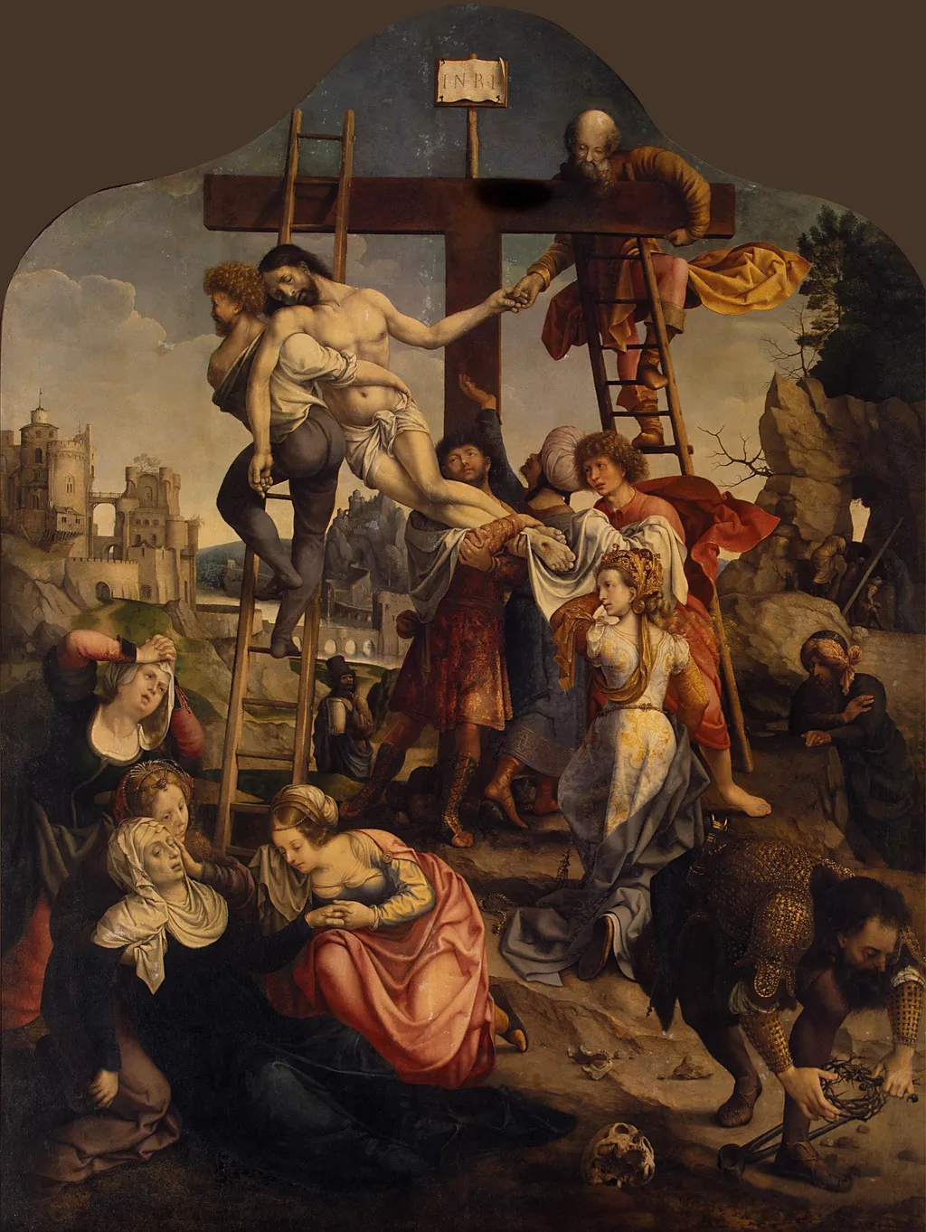 Descent from the Cross, by Jan Gossaert, oil, 1520