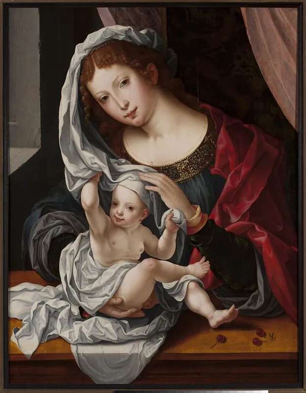 Madonna with Child Jesus, by Jan Gossaert, oil, 1531