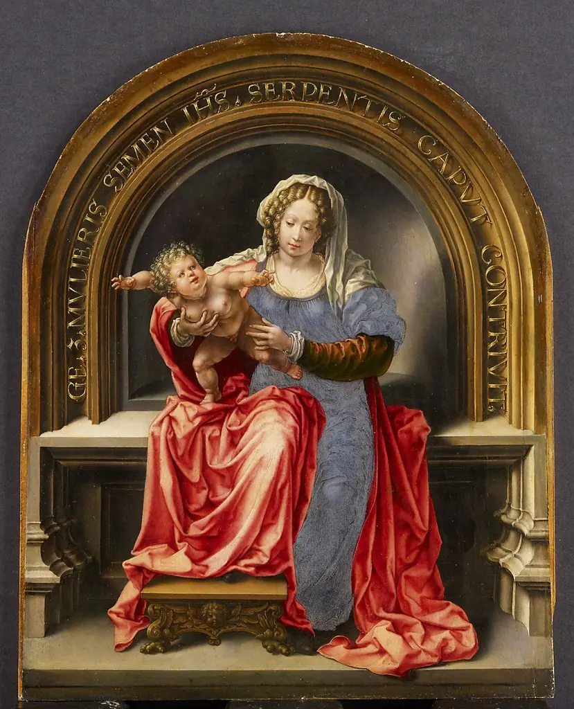 Maria mit Kind, by Jan Gossaert