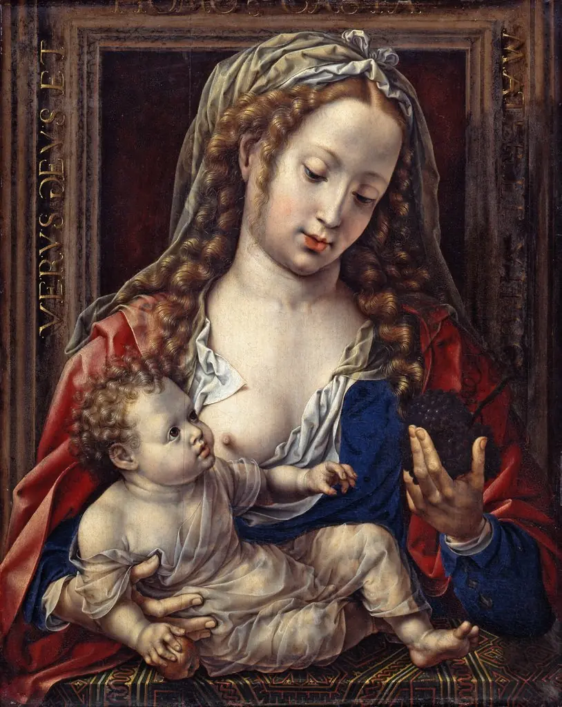 Mary with the Christ-child, by Jan Gossaert