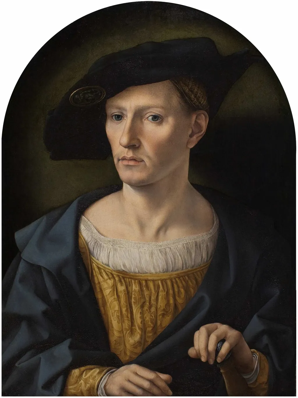 Portrait of a Man, by Jan Gossaert, oil, 1525