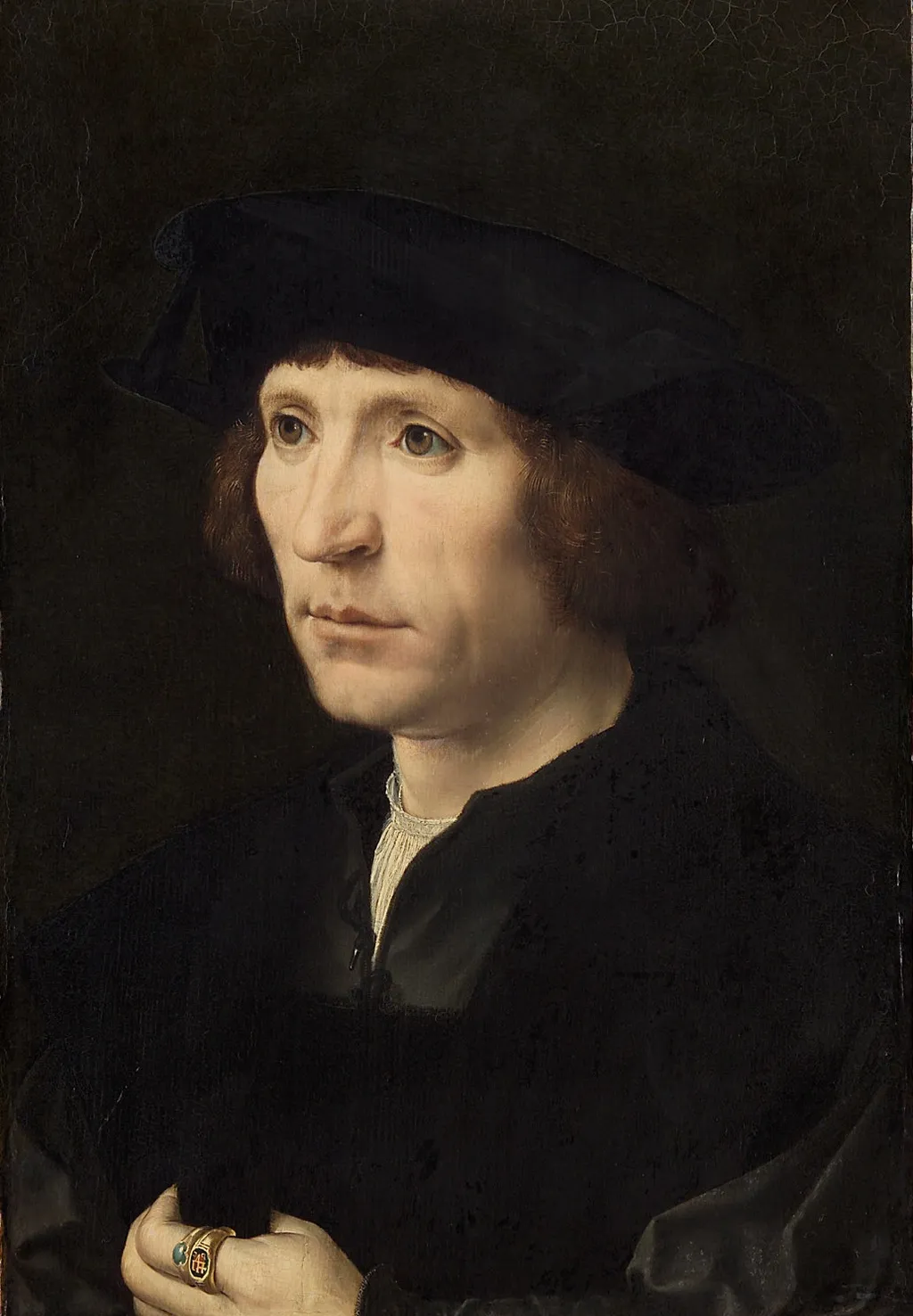 Portrait of a man, by Jan Gossaert, oil, 1527
