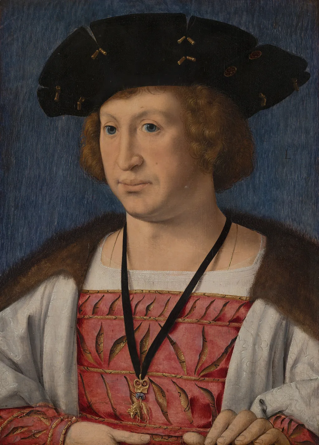 Portrait of Floris van Egmond (1469-1539), Count of Buren and Leerdam, by Jan Gossaert, oil, 1519