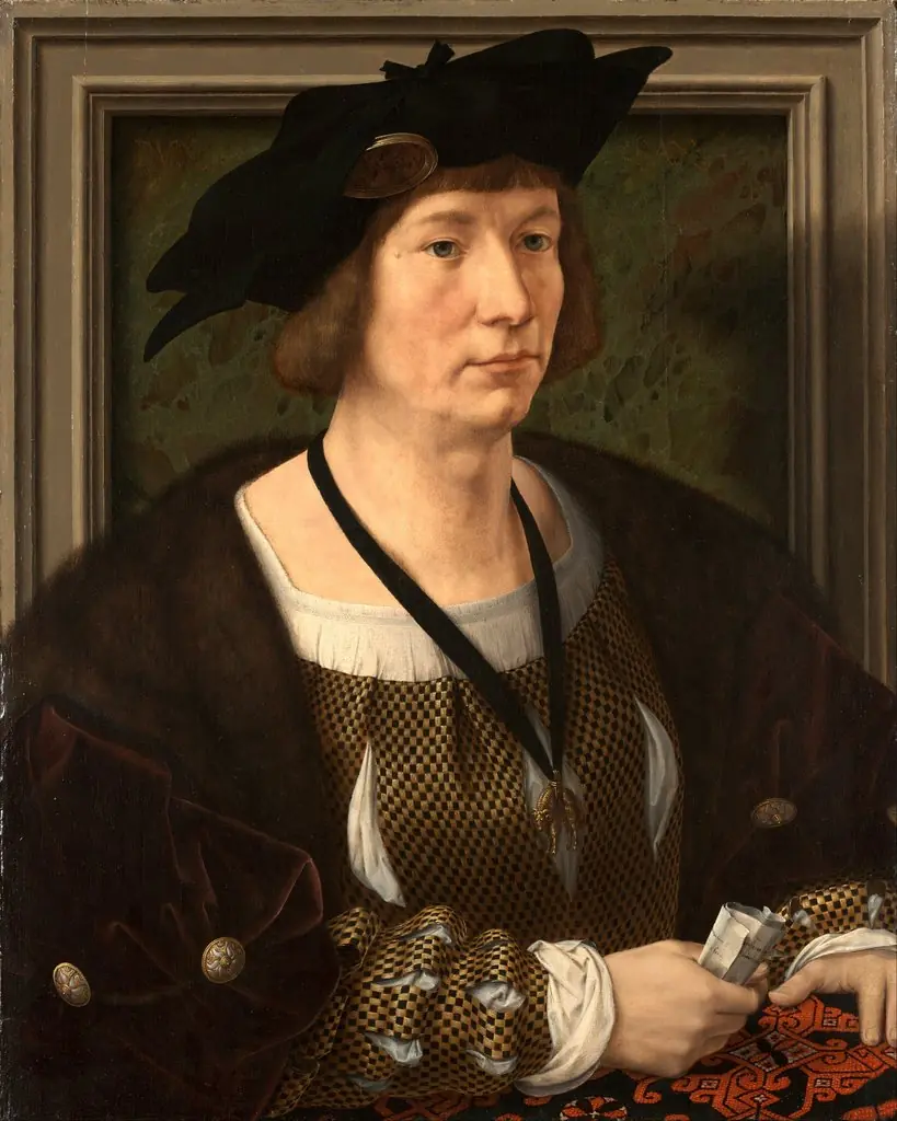 Portrait of Hendrik III, Count of Nassau-Breda, by Jan Gossaert