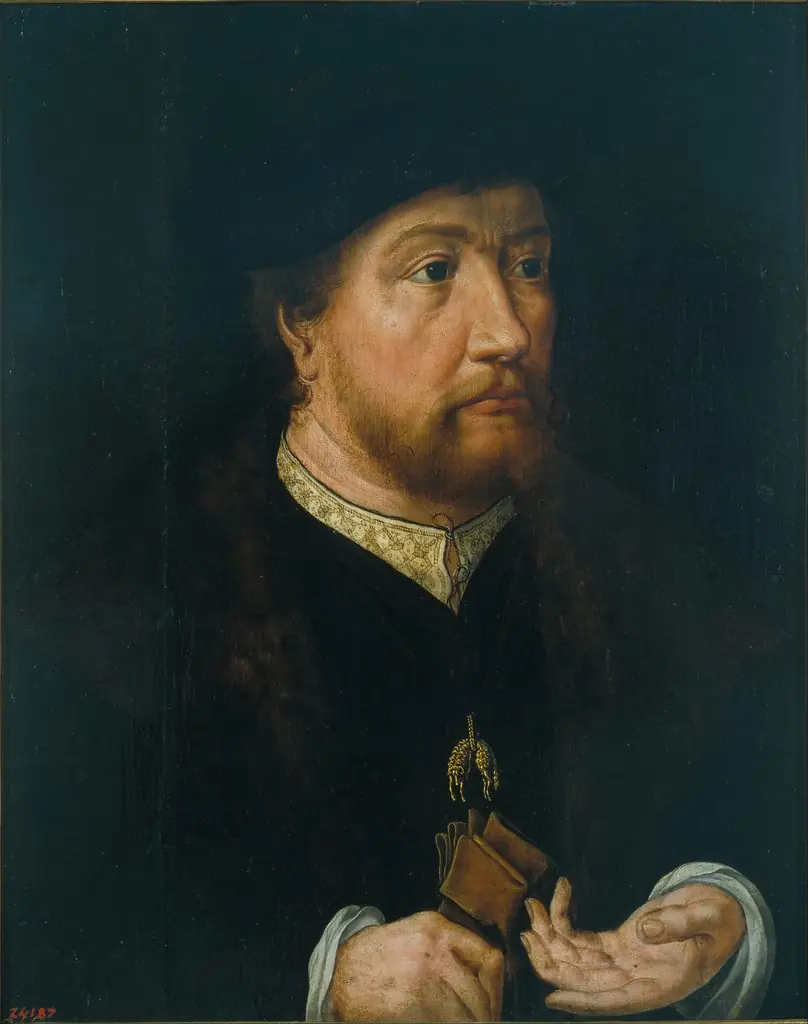 Portrait of Henry III, Count of Nassau, by Jan Gossaert