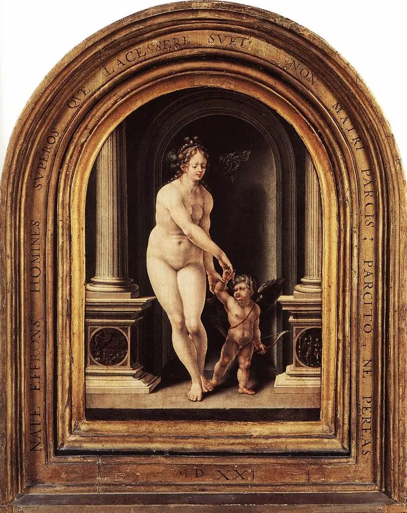 Venus and Cupid, by Jan Gossaert