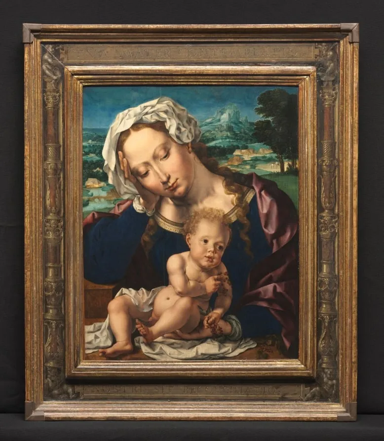 Virgin and Child in a Landscape, by Jan Gossaert, unspecified, 1531
