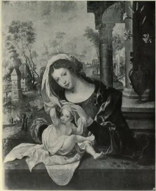 Virgin and child in the veil, by Jan Gossaert