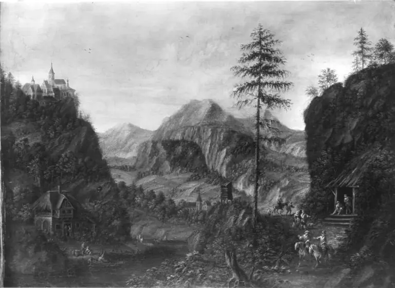 Gebirgslandschaft, by Jan Griffier