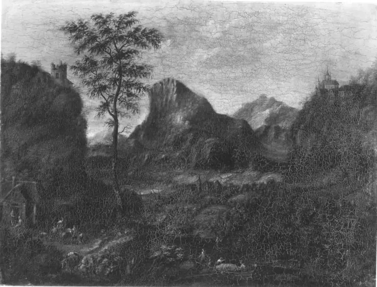 Mountain landscape, by Jan Griffier