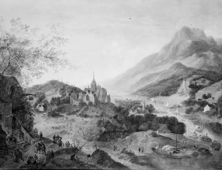 Mountain Scenery with River, by Jan Griffier