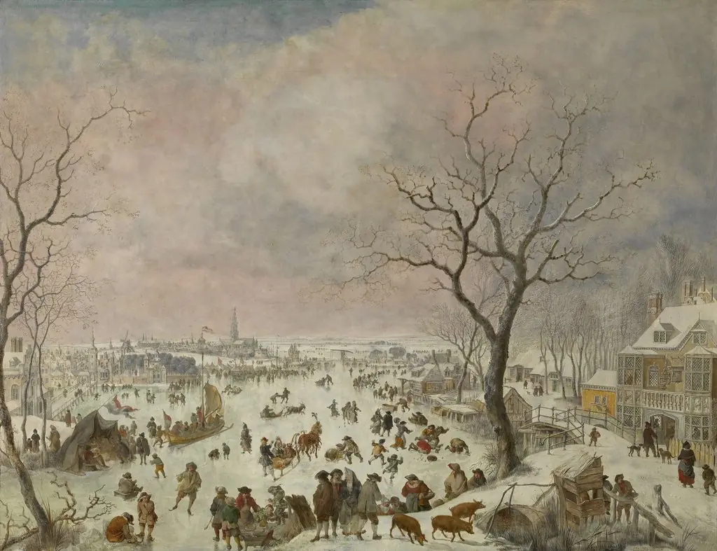 Winter Pleasures on the Ice, by Jan Griffier
