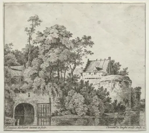 Bourges: The Gate to the City of Gorcum, by Jan Hackaert