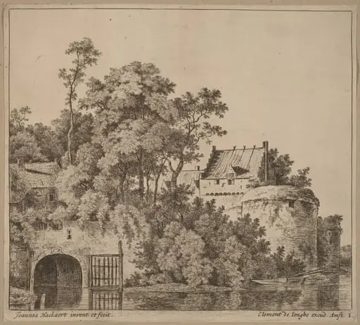 Small Town (Town Gate at Gorkum?), by Jan Hackaert