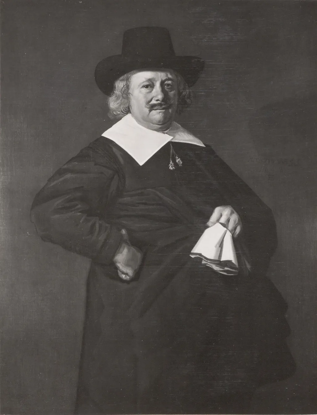 Portrait of a Standing Man with Gloves, by Jan Hals, oil, 1648