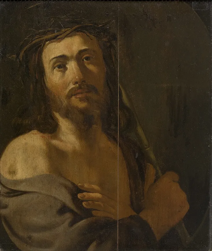 Man of Sorrows, by Jan Janssens, oil, 1620
