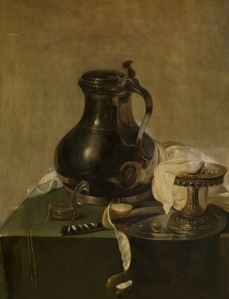 Still life with pewter jug