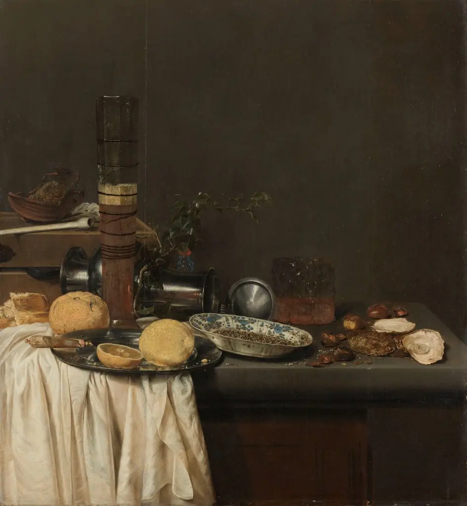 Still-life with a Tall Beer Glass, by Jan Jansz van de Velde
