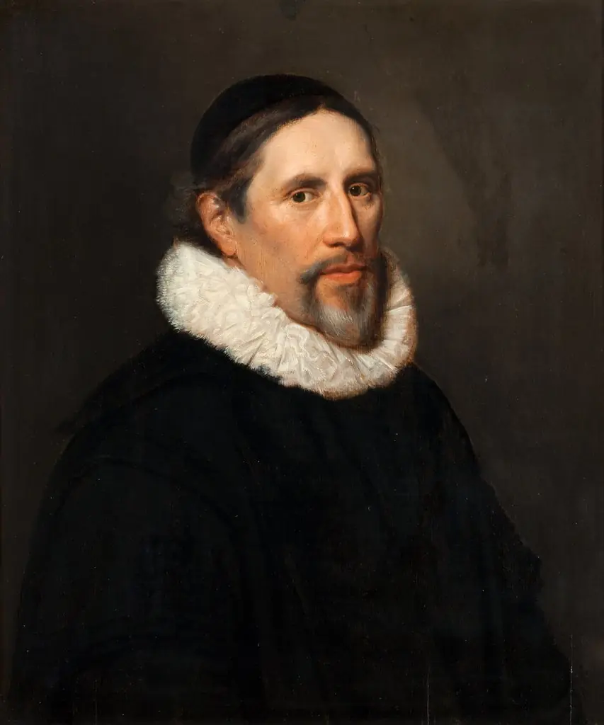 Portrait of Arnoldus Geesteranus (1593-1658), by Jan Jansz. Westerbaen de Oude