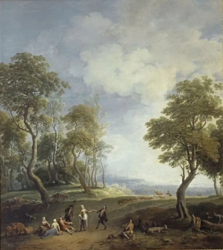 Village feast", by Jan Joost van Cossiau