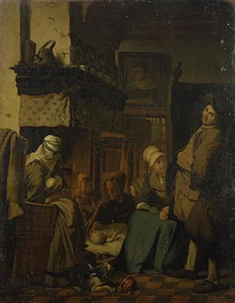 Genre Scene, by Jan Josef Horemans the Elder
