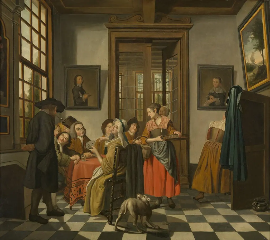 Card Game, by Jan Josef Horemans the Younger
