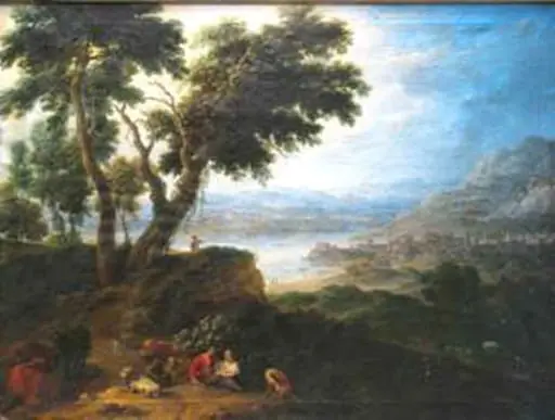 Oraș lângă fluviu, by Jan Jost van Cossiau