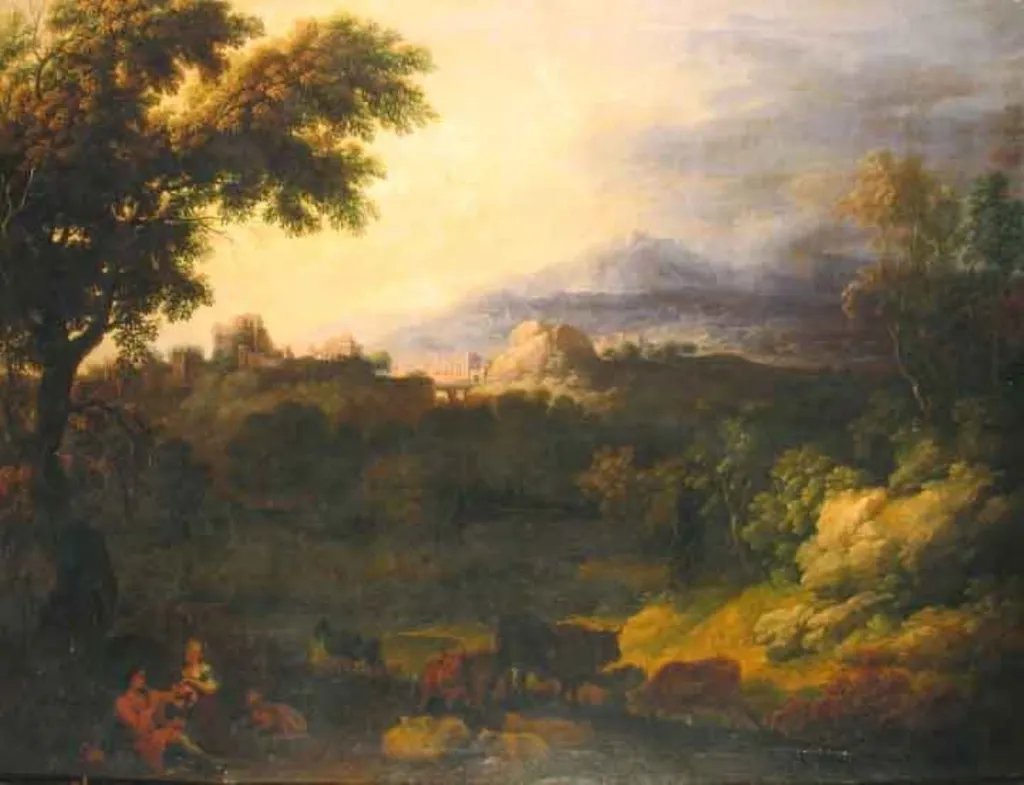 Oraș pe colină, by Jan Jost van Cossiau, unspecified