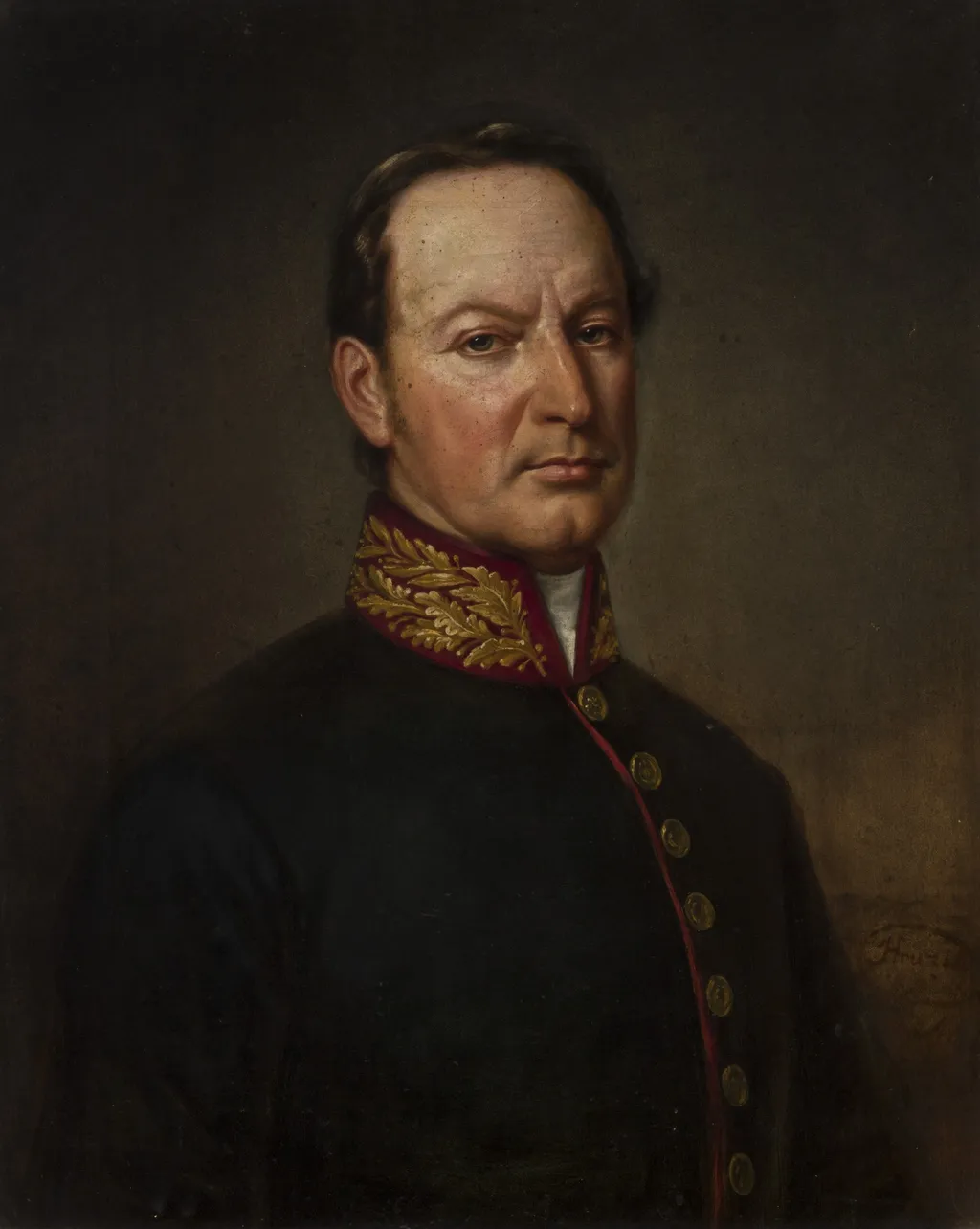 Portrait of Konstanty Hoszowski, by Jan Kanty Hruzik, oil, 1869