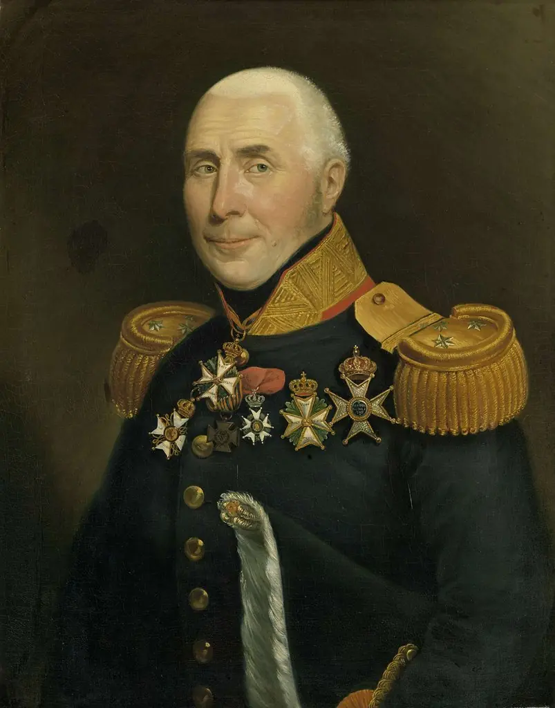 Portrait of Gijsbertus Martinus Cort Heyligers (1770-1849). Luitenant-generaal der infanterie, by Jan Kieft, 1831