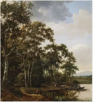 The Ferry Boat, by Jan Lagoor, oil, 1655