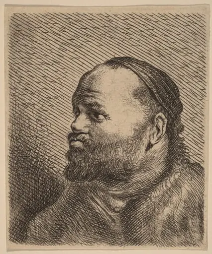 Bust of a Man with Thick Lips, by Jan Lievens