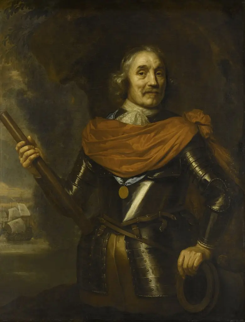 Maerten Harpertsz Tromp (1597-1653). Vice admiral, by Jan Lievens