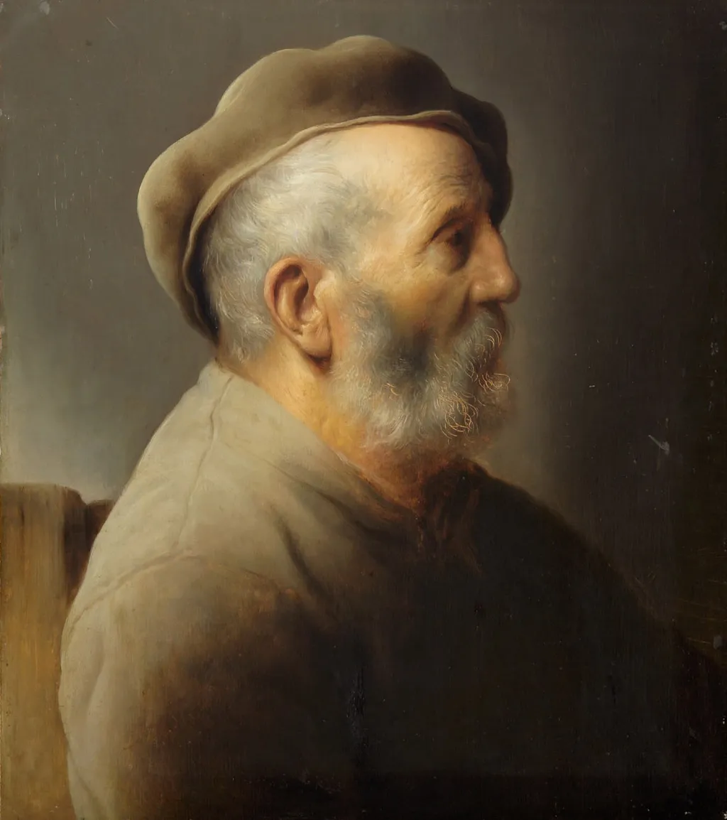 Old Man, by Jan Lievens, oil, 1625