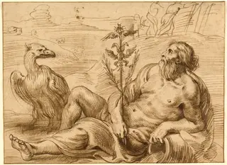 River God with an Eagle, by Jan Lievens, 1640
