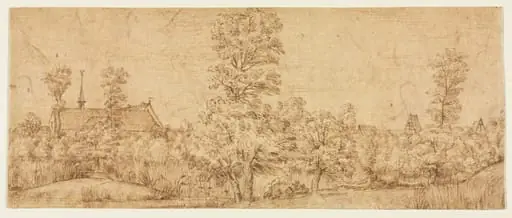 Trees before a Village, by Jan Lievens