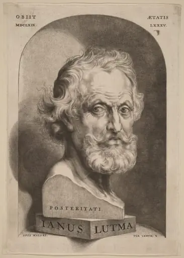 Janus Lutma Posteritati (Jan Lutma the Elder), by Jan Lutma II