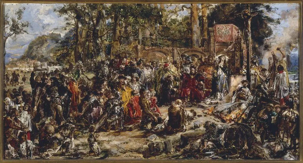 Baptism of Lithuania, from the series “History of Civilization in Poland”, by Jan Matejko