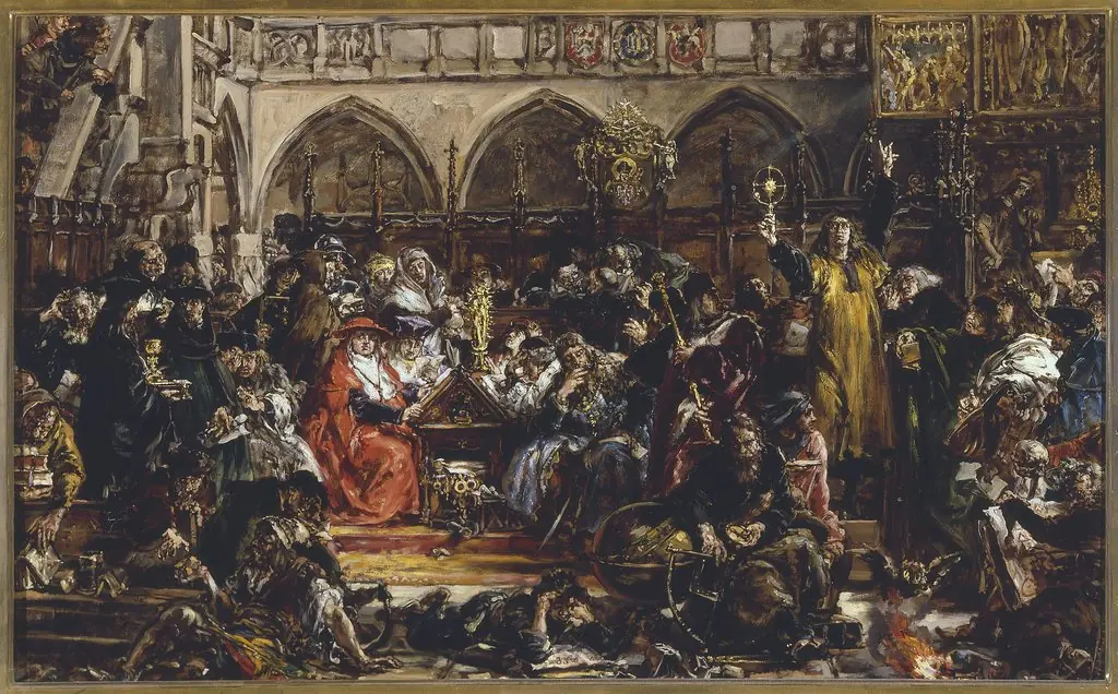 Influence of the university on the country, from the series “History of Civilization in Poland”, by Jan Matejko