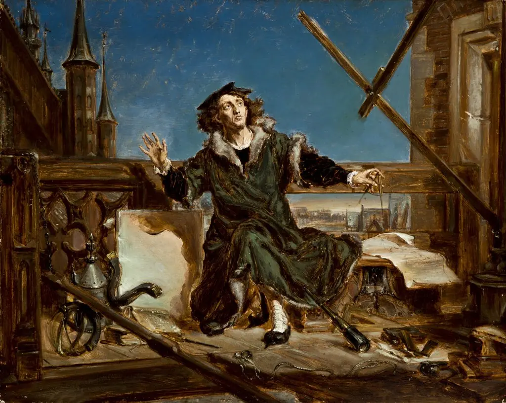 Nicolaus Copernicus. Sketch to the Painting "Astronomer Copernicus, or Conversation with God", by Jan Matejko