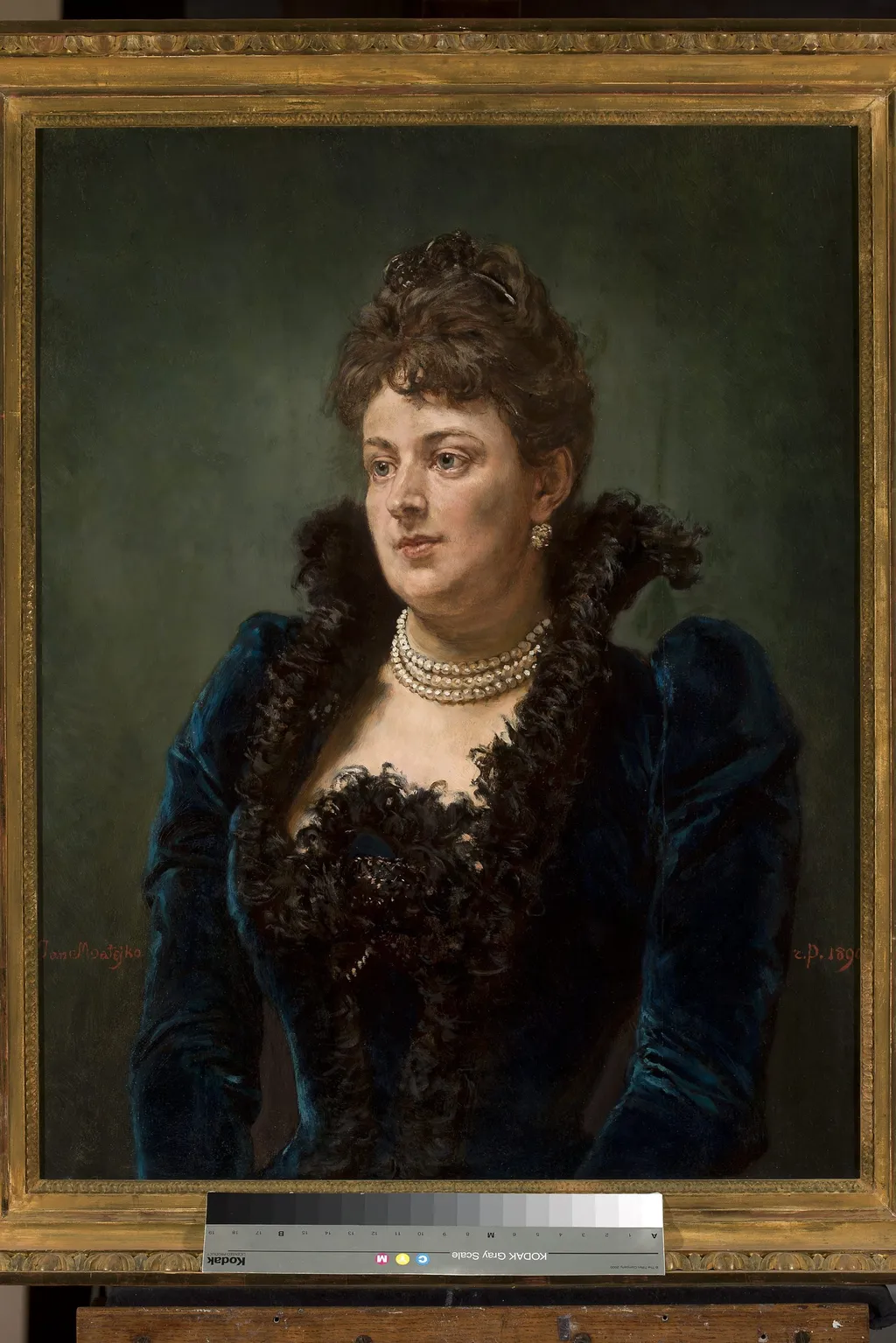 Portrait of Bona Ossowiecka, by Jan Matejko, oil