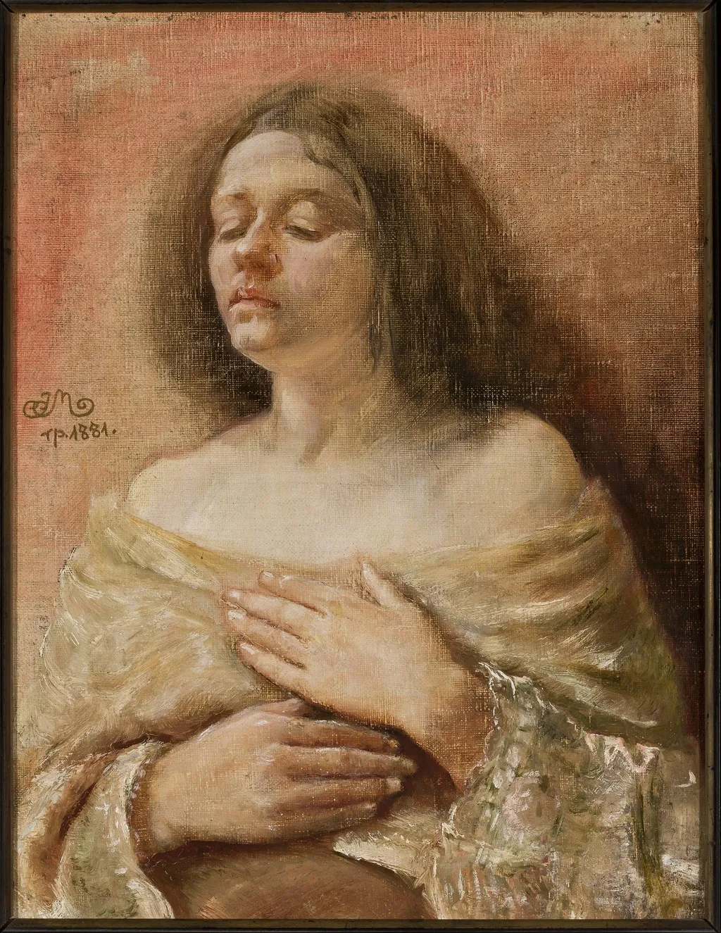 Portrait study of a woman, by Jan Matejko, unspecified, 1891