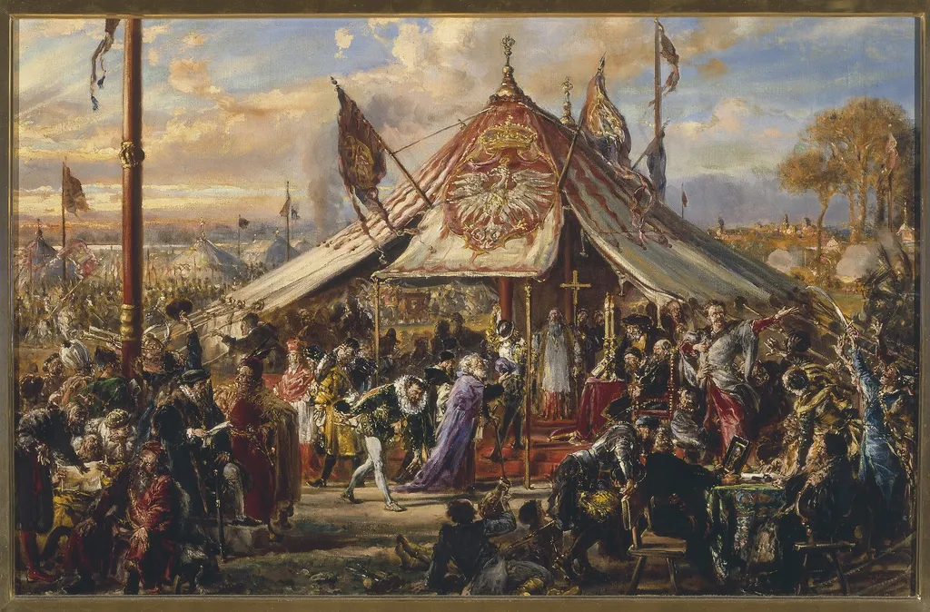 Power of Commonwealth at its Zenith, from the series “History of Civilization in Poland”, by Jan Matejko, oil