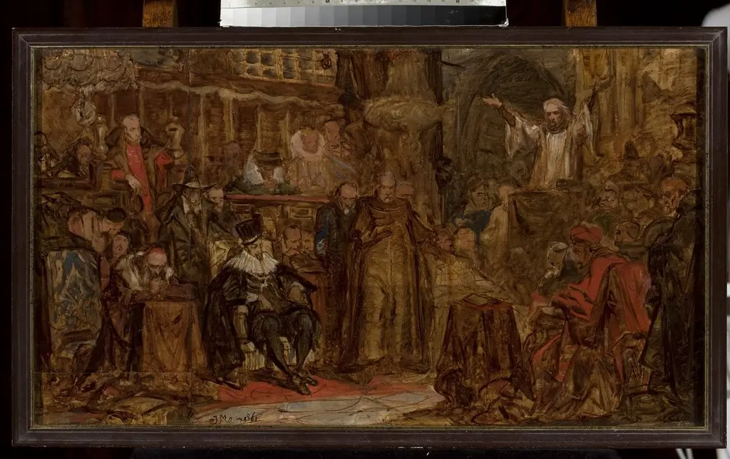 Sketch for “Skarga's Sermon”, by Jan Matejko