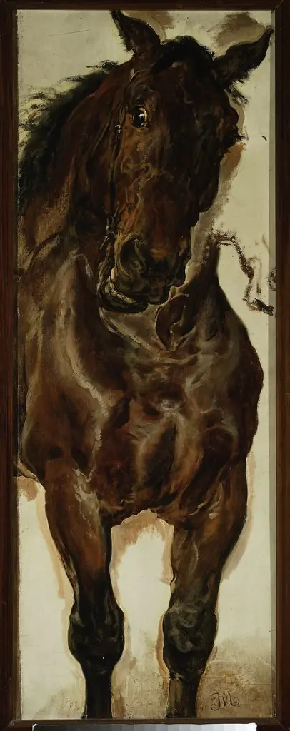 Study of a horse's head for “Battle of Grunwald”, by Jan Matejko