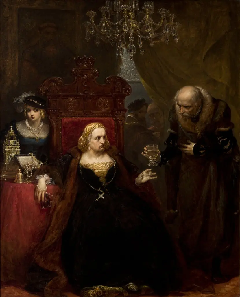 The poisoning of Queen Bona, by Jan Matejko