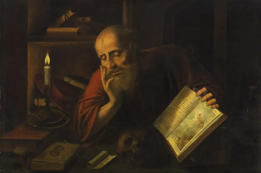 Saint Jerome, by Jan Matsys