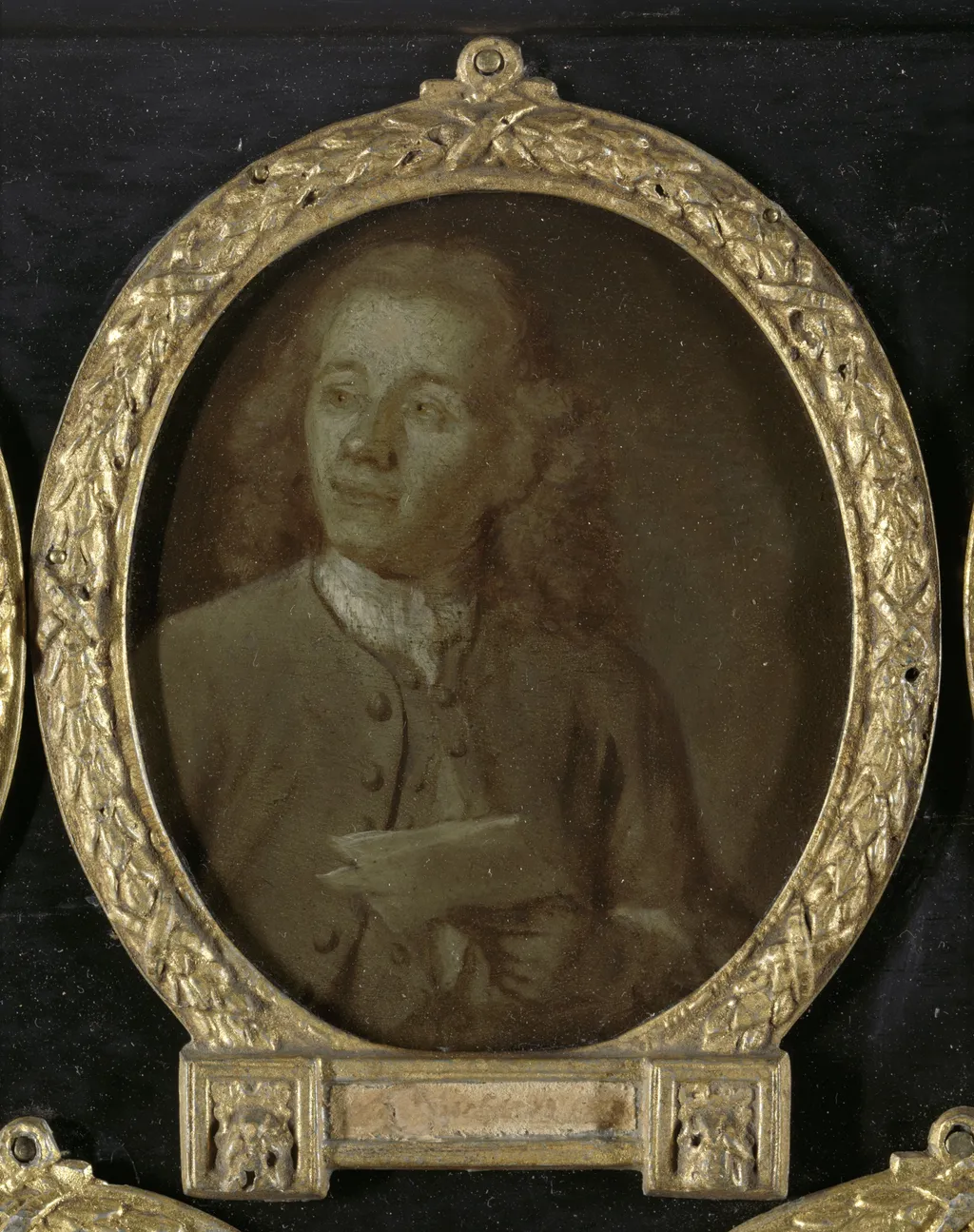 Portrait of Abraham Haen the Younger, Draftsman, Etcher and Poet in Amsterdam, by Jan Maurits Quinkhard, oil, 1750