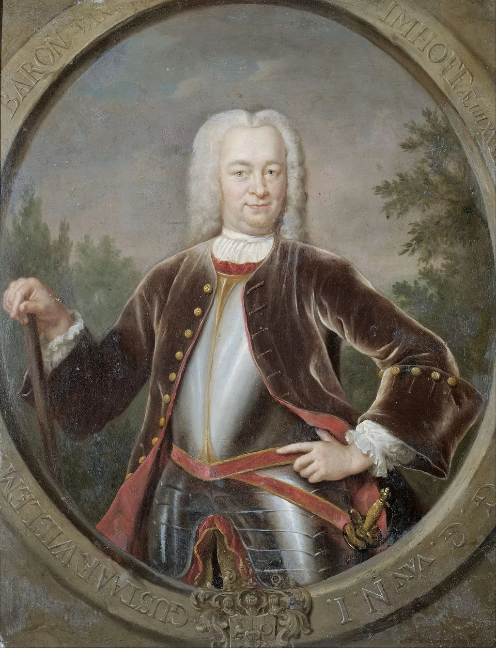 Portrait of Gustaaf Willem, Baron van Imhoff, Governor-General of the Dutch East India Company, by Jan Maurits Quinkhard, oil, 1742