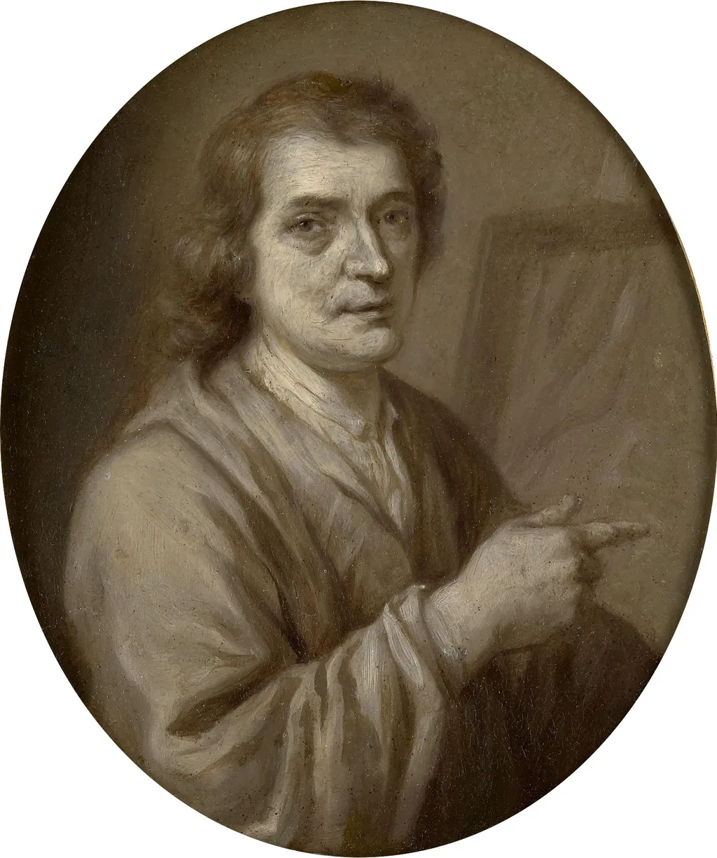 Portrait of Joost van Geel, Painter and Poet in Rotterdam, by Jan Maurits Quinkhard, oil, 1750